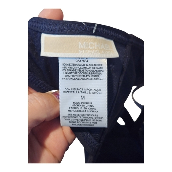 Michael Kors NWT $82 Underwire Bikini Top Navy Blue, Medium & Large Available - Picture 10 of 14